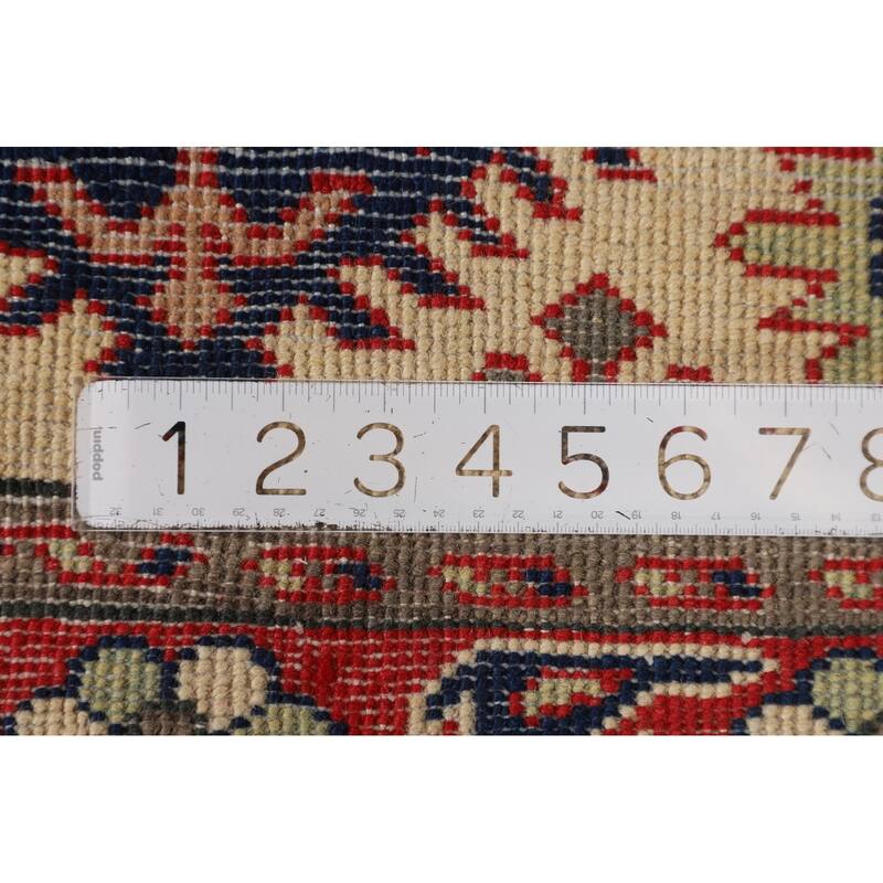 Kazak Foyer Rug Hand-Knotted Traditional Wool Carpet - 2'11" x 4'0"