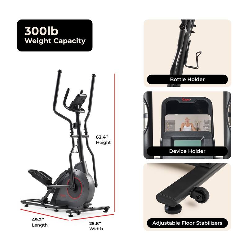 Sunny Pro Smart 16" Magnetic Elliptical SF-E323038