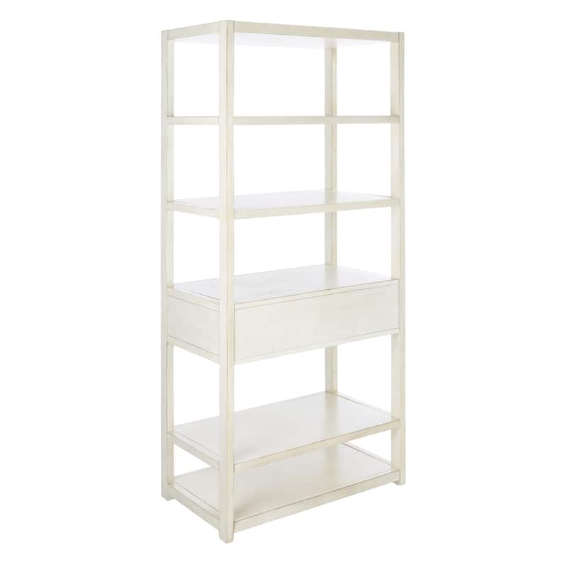 SAFAVIEH Hugborg 1-Drawer 5-Shelf Etagere Bookcase. - 32Wx18Dx70H