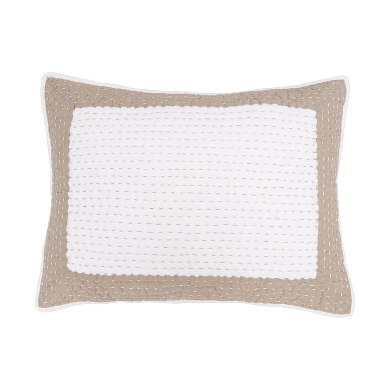 Tamia Natural Bedding Quilt Collection - Standard
