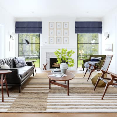 Oberlin Striped Jute Area Rug