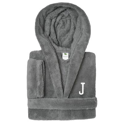 Sweet Kids 100% Polyester SUPER PLUSH Double Brushed Hooded Bathrobe with White Bookman Monogram