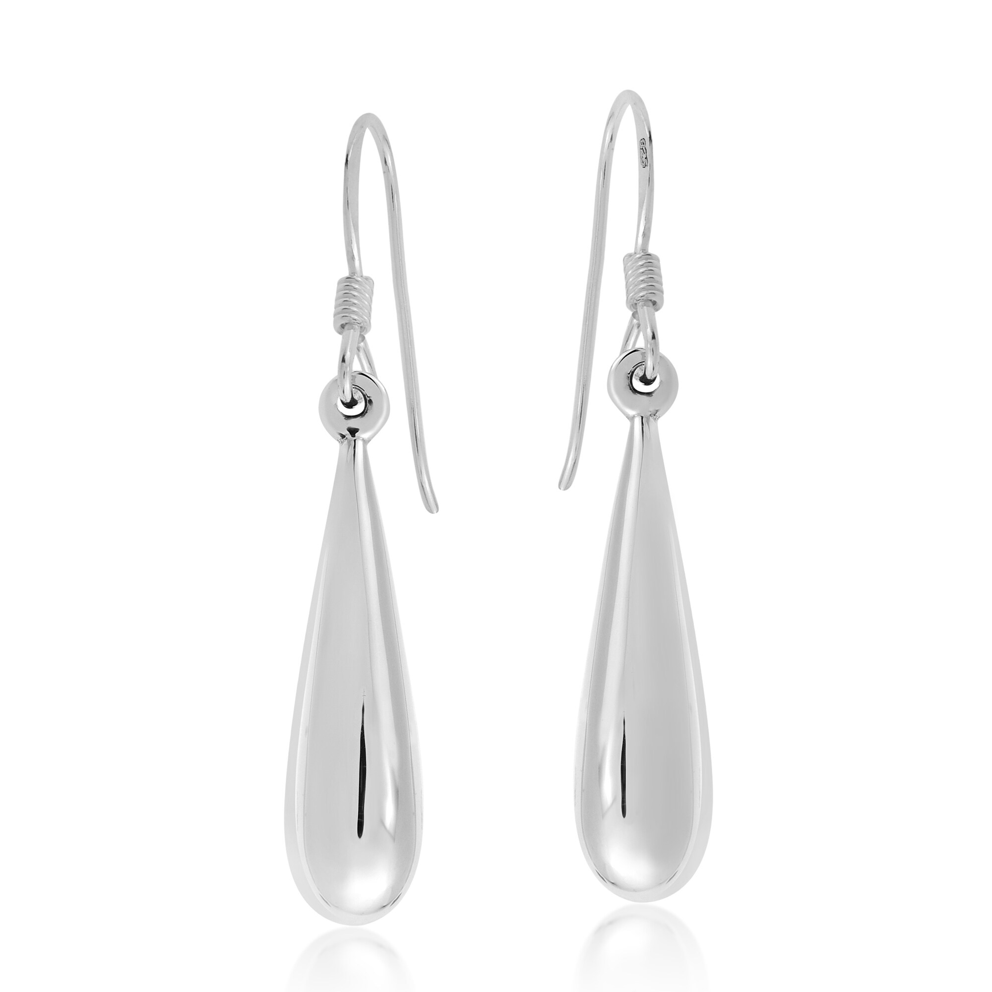 Handmade jewelry Chain link sterling silver earrings Dangle earrings Recycled silver Textured earrings Drop earrings