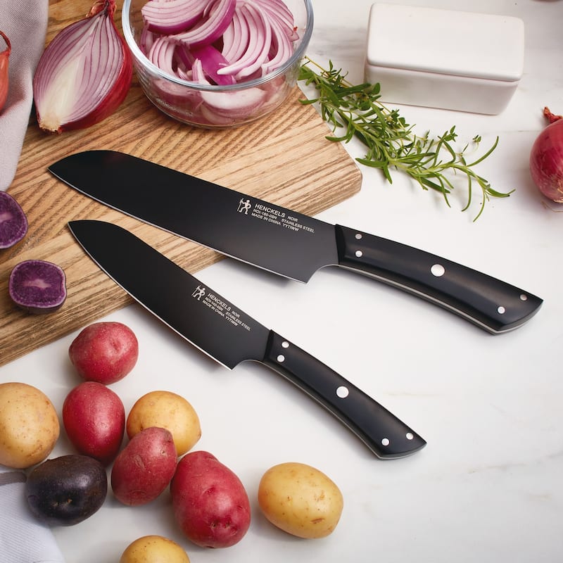 Henckels Noir 2-pc Asian Knife Set - Black - 3-pc