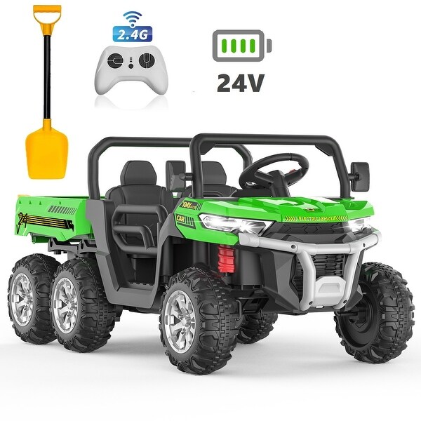24V 6 Wheels Kids Ride on Truck Car for 3 8 Yrs Old Boys Girls On Sale Bed Bath Beyond 39467574