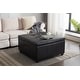 preview thumbnail 1 of 24, Porthos Home Jara Faux Leather Flip Top Square Storage Ottoman