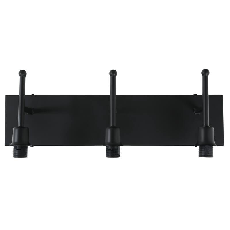 3-light Glass Rectangular Bathroom Vanity Light Wall Light