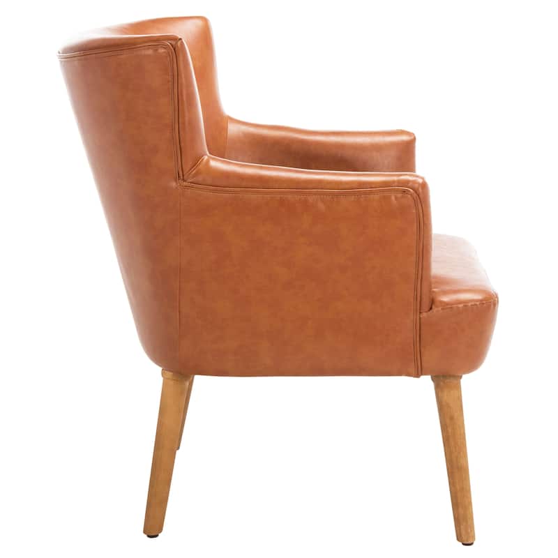 SAFAVIEH Paulina Accent Chair - 28" W x 30.3" L x 32.7" H - 28Wx30Dx33H
