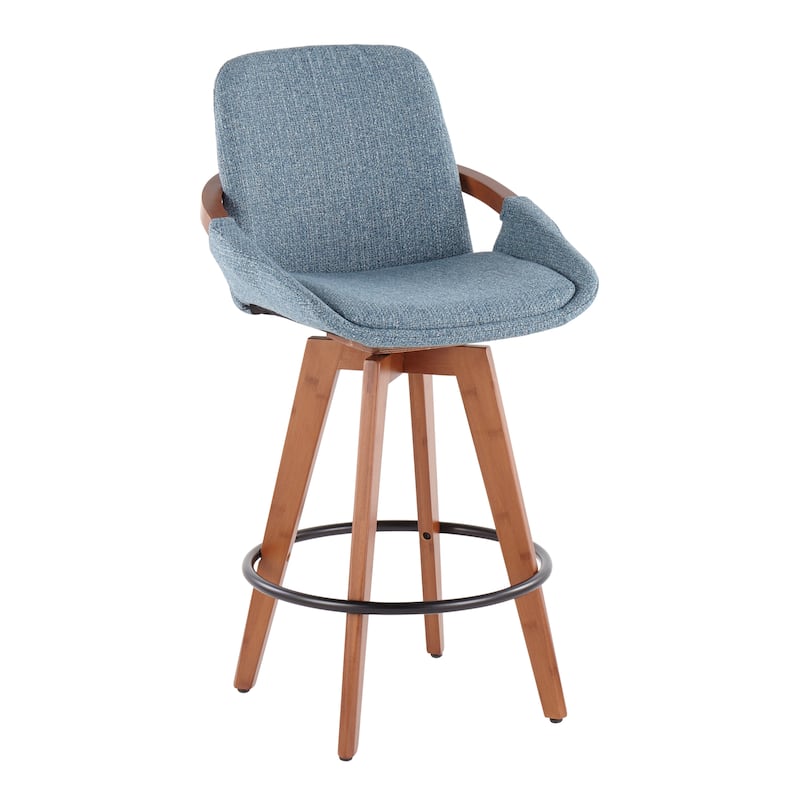 Carson Carrington Pugo 26" Fixed-Height Counter Stool in Noise Fabric