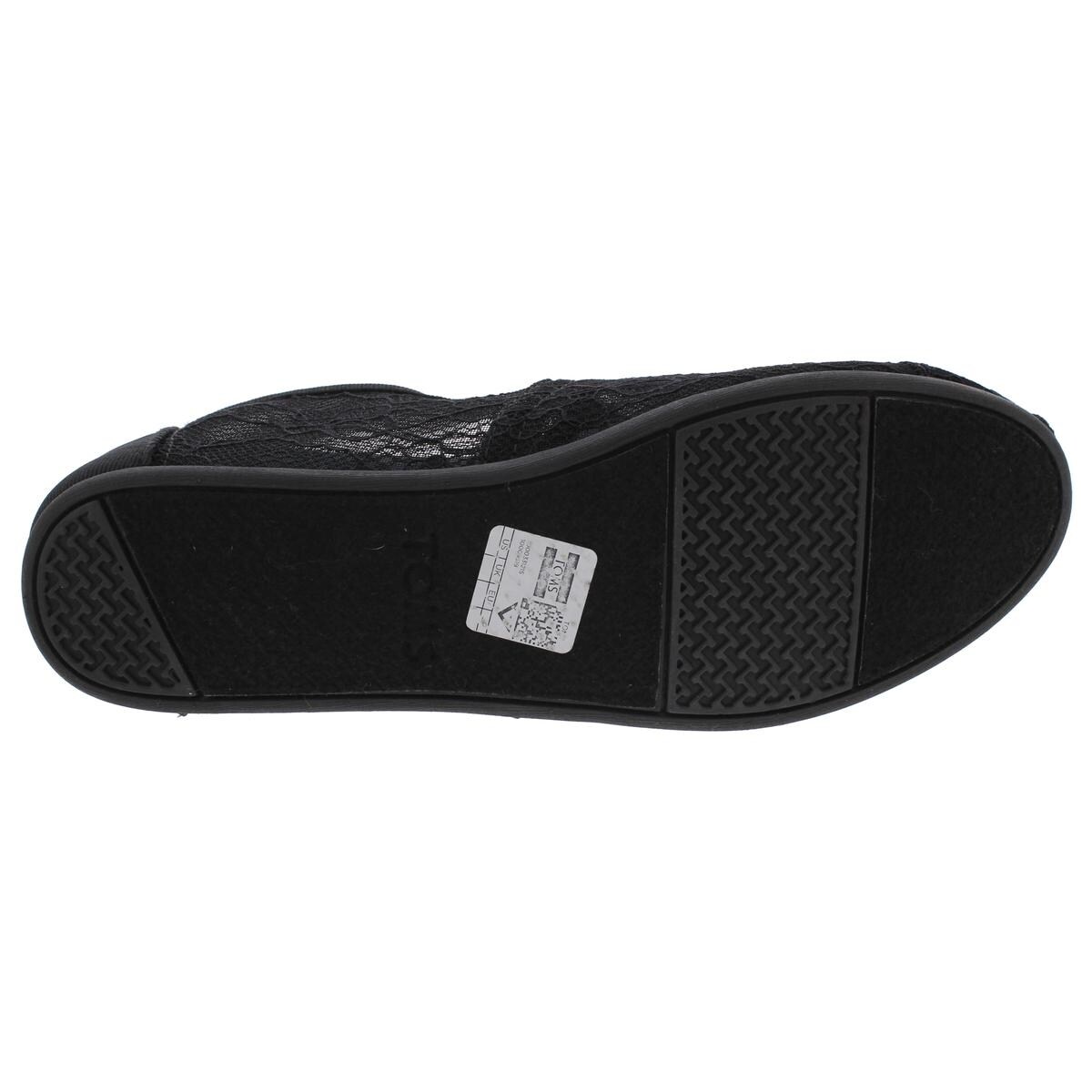 toms black lace women's classics