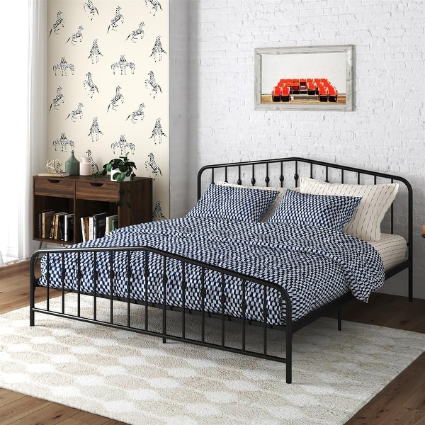 The Novogratz Bushwick Metal Platform Bed Frame - On Sale - Bed