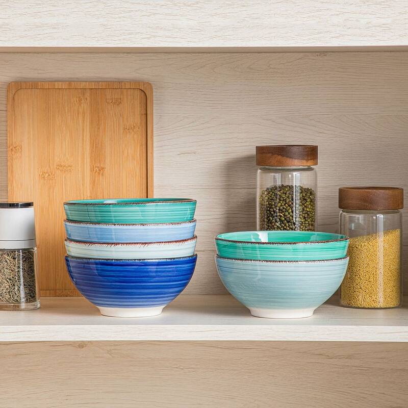vancasso Bonita Sturdy Stoneware 6-Piece Bowls Set