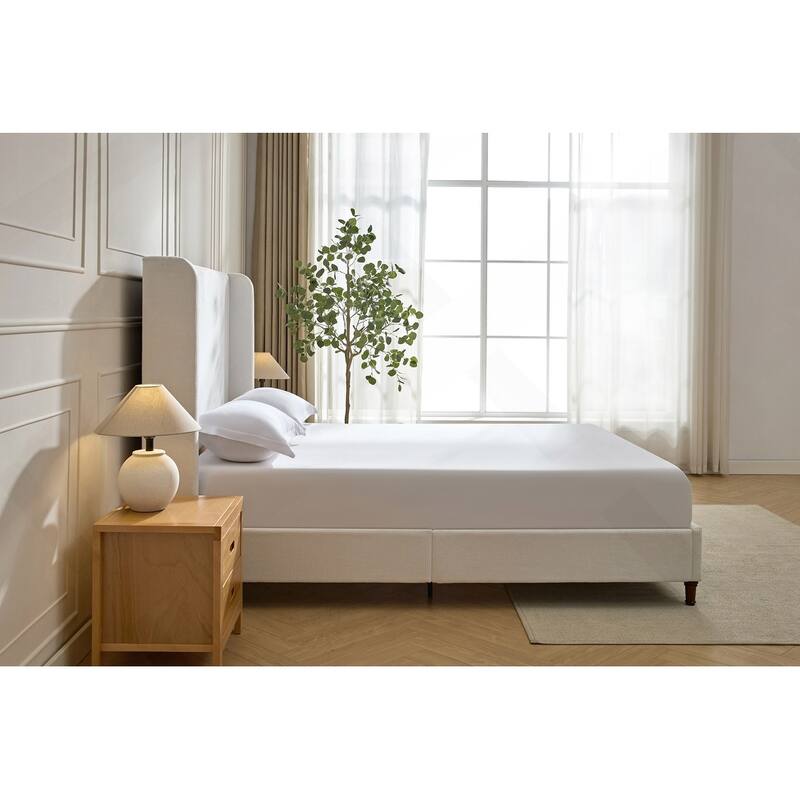 Elegant Upholstered Bed with Advanced Assembly and Sturdy Construction