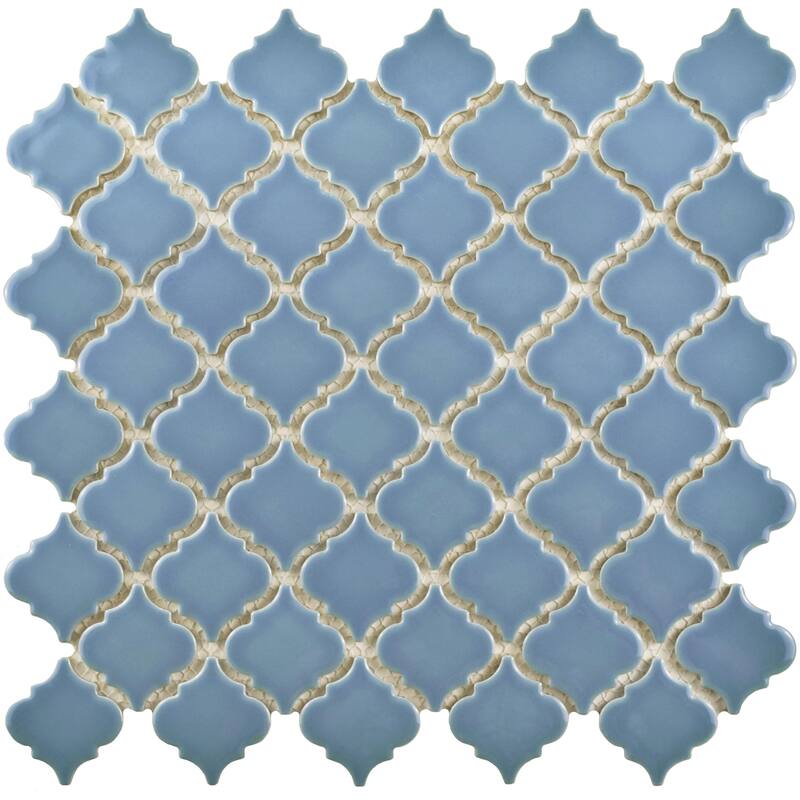 Merola Tile Hudson Tangier Light Blue 12-3/8" x 12-3/8" Porcelain Floor and Wall Tile