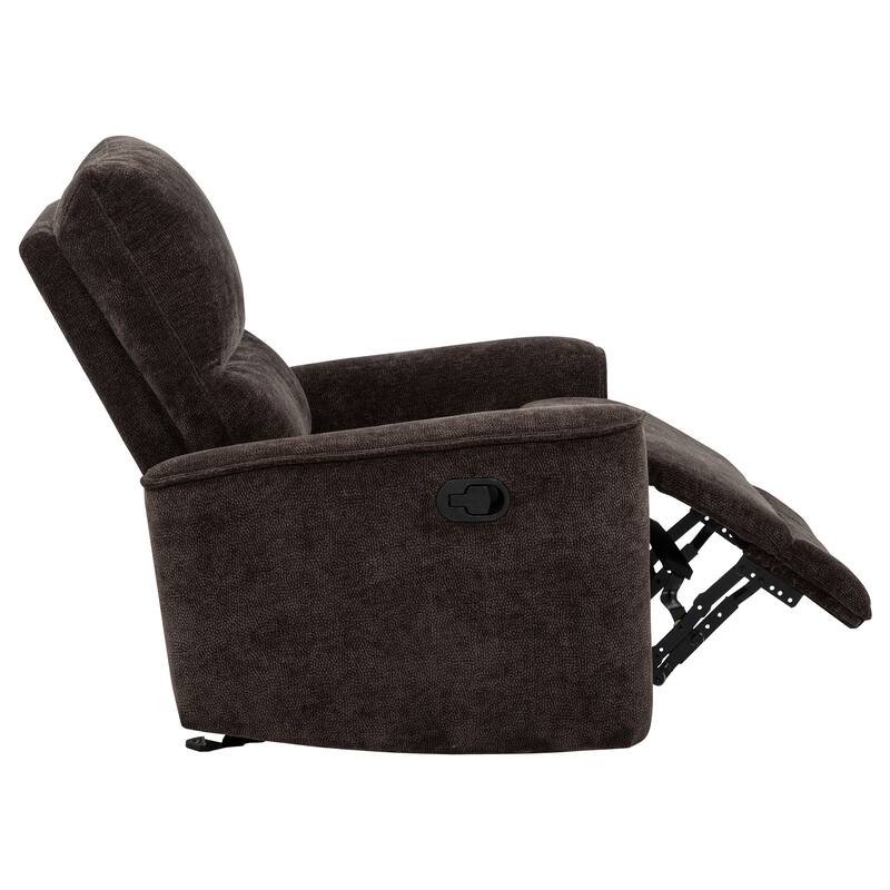Navarro Chenille Upholstered Glider Recliner