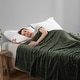 preview thumbnail 14 of 97, Empyrean Cut Plush Fleece Throw Blanket - Lightweight Super Soft Fuzzy Luxury Bed Blanket for Bed Full/Queen (90"x90") - Olive Green