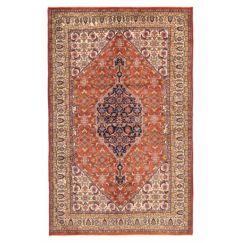 ECARPETGALLERY Hand-knotted Royal Mahal Dark Copper Wool Rug - 5'10 x 9'2