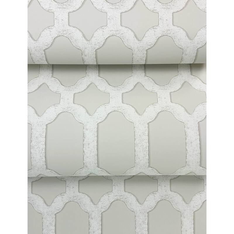 Chesapeake Chervil Cream Trellis Wallpaper