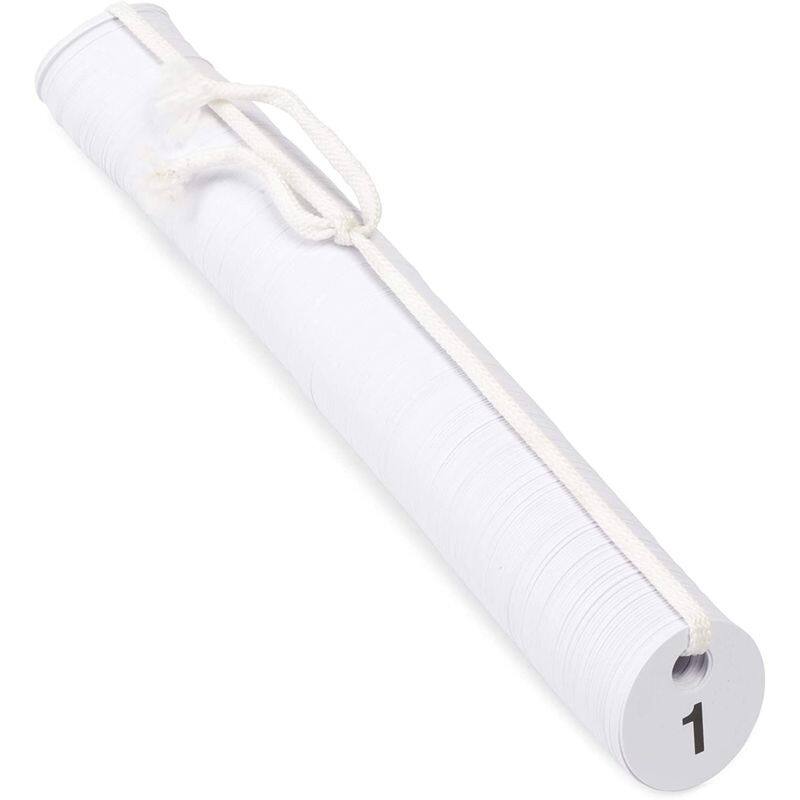 Juvale 2-Set Reusable Plastic Coat Room Check Tag, Double-Sided, Numbered 1-300 per Set