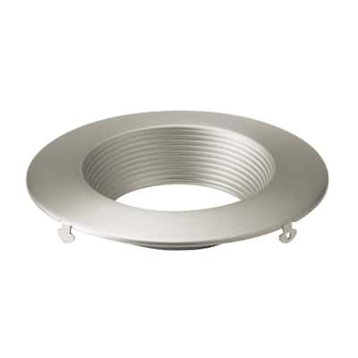 Kichler Direct-to-Ceiling Recessed Decorative Trim 4 inch Round Brushed Nickel
