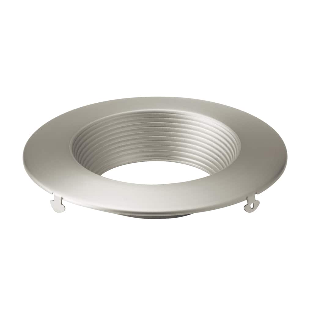 Kichler Direct-to-Ceiling Recessed Decorative Trim 4 inch Round Brushed Nickel