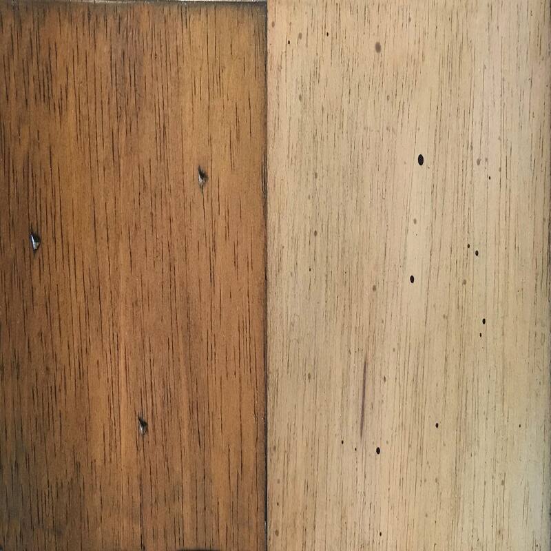 set of 2 distressed brown brook slat back dining chair 36"