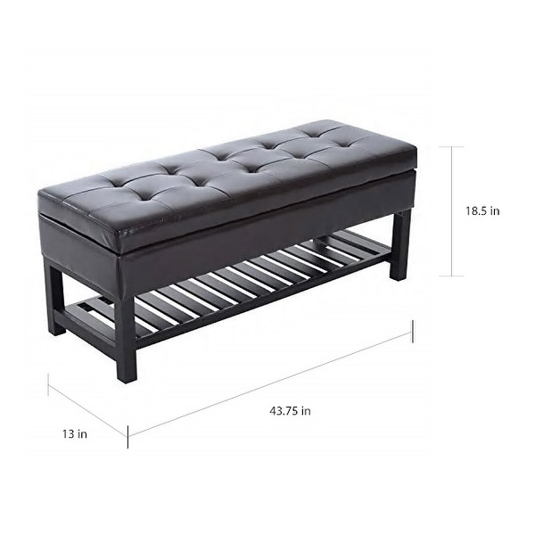 Shoe storage sales ottoman bench