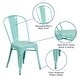 preview thumbnail 58 of 164, Metal Indoor/ Outdoor Stackable Bistro Chair (Set of 4)