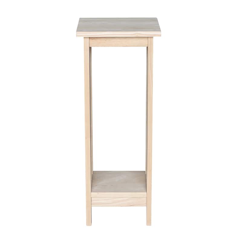 The Gray Barn Secret Valley Unfinished Solid Wood Mission Plant Stand