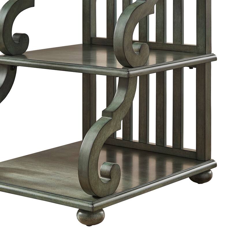 Lorraine Wood Scroll End Table by iNSPIRE Q Classic