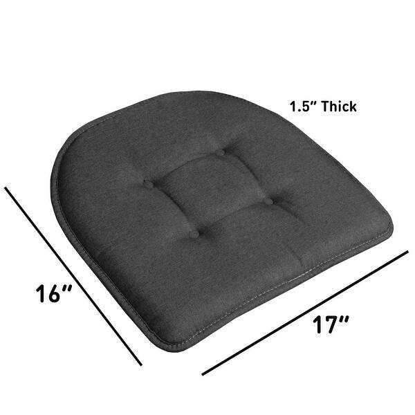 UShaped Memory Foam Chair Pad Pairs (Assorted Colors) 16"x17" Bed