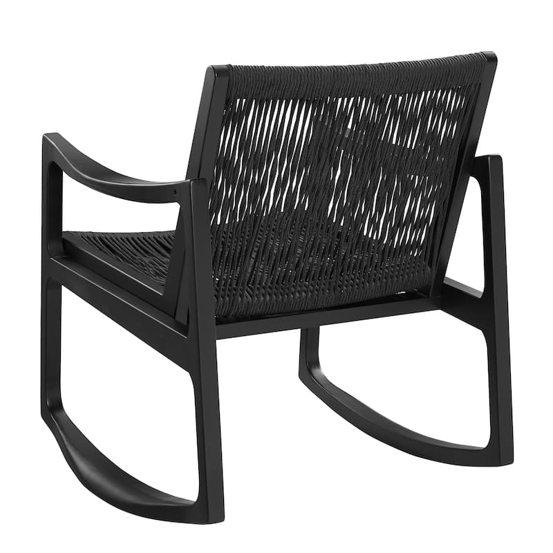 Riverhill Woven Rope Rocking Accent Chair