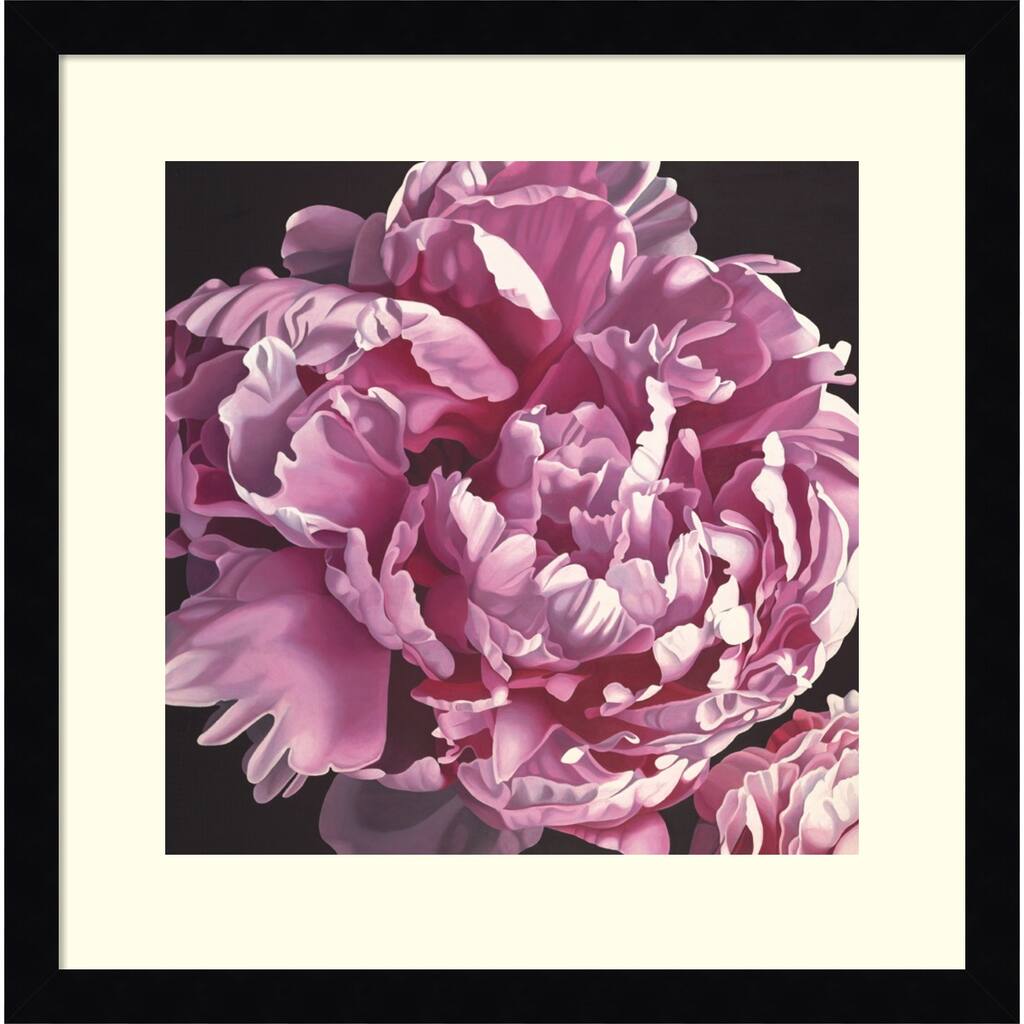 Framed Art Print 'Peony I' by Elizabeth Hellman 17 x 17-inch