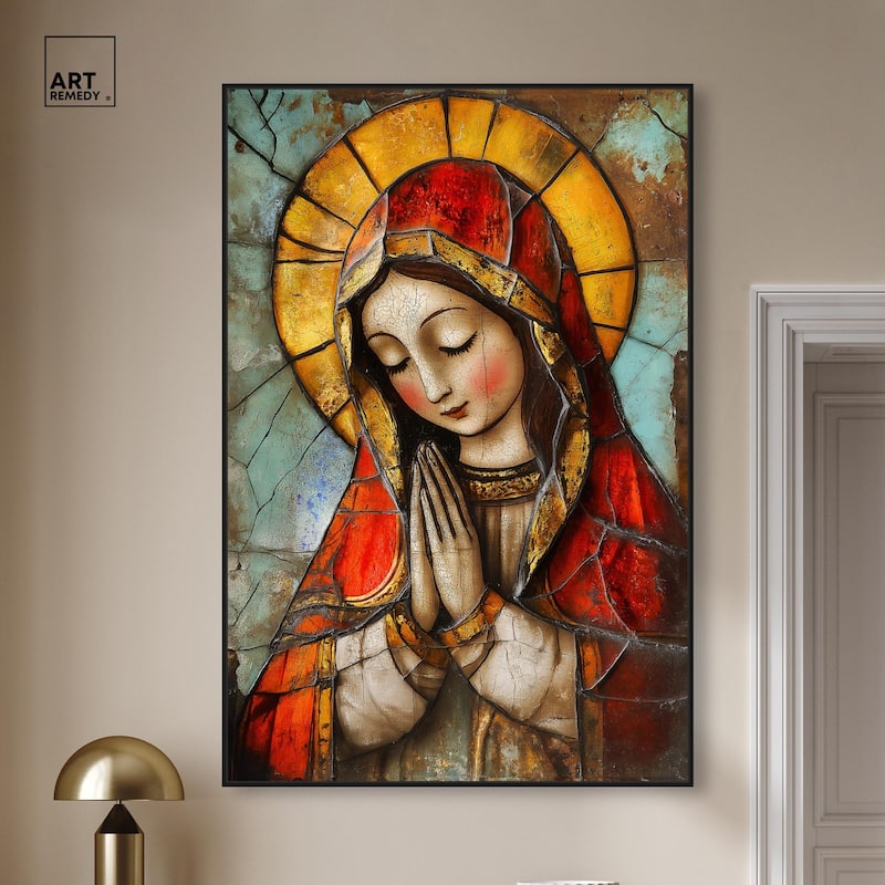 Ancient Supplication Canvas by Art Remedy
