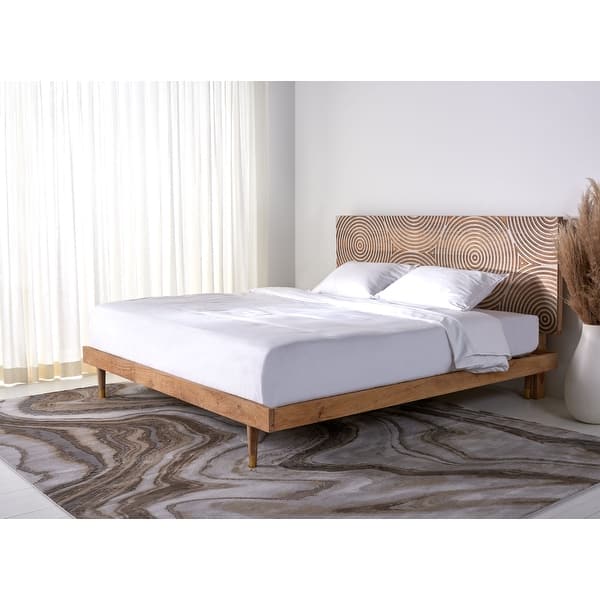 slide 1 of 6, SAFAVIEH Couture Dalvin Wood Platform Bed
