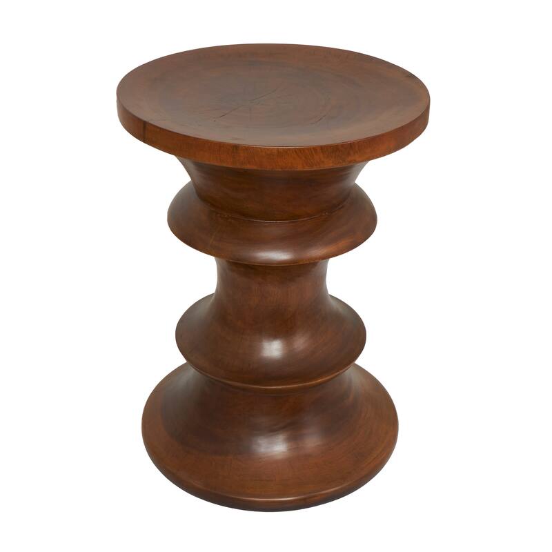 Brown Wood Accent Table