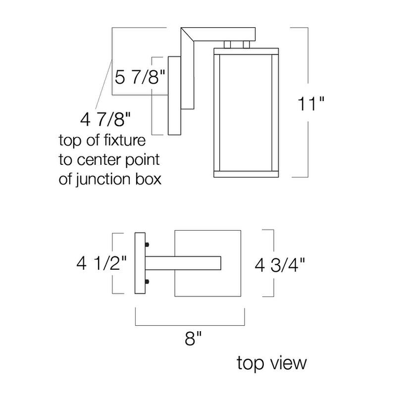 Elk Home Capture Matte Black 1 Light Outdoor Wall Sconce
