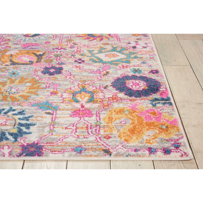 Nourison Passion Boho French Country Floral Area Rug.