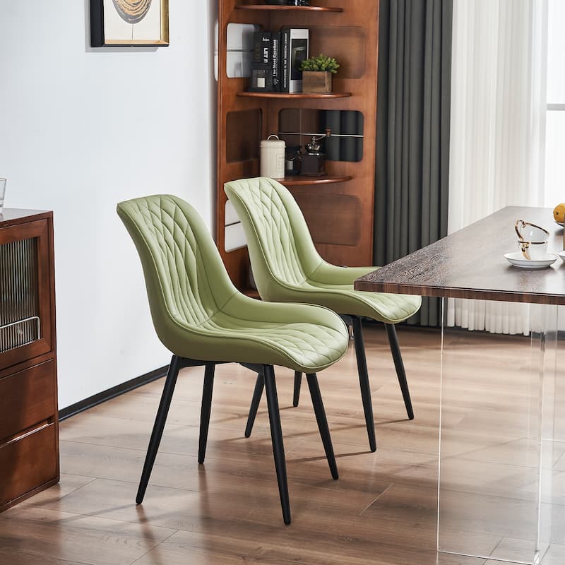Modern Dining Chairs Set of 2 Upholstered Dining Room Chairs