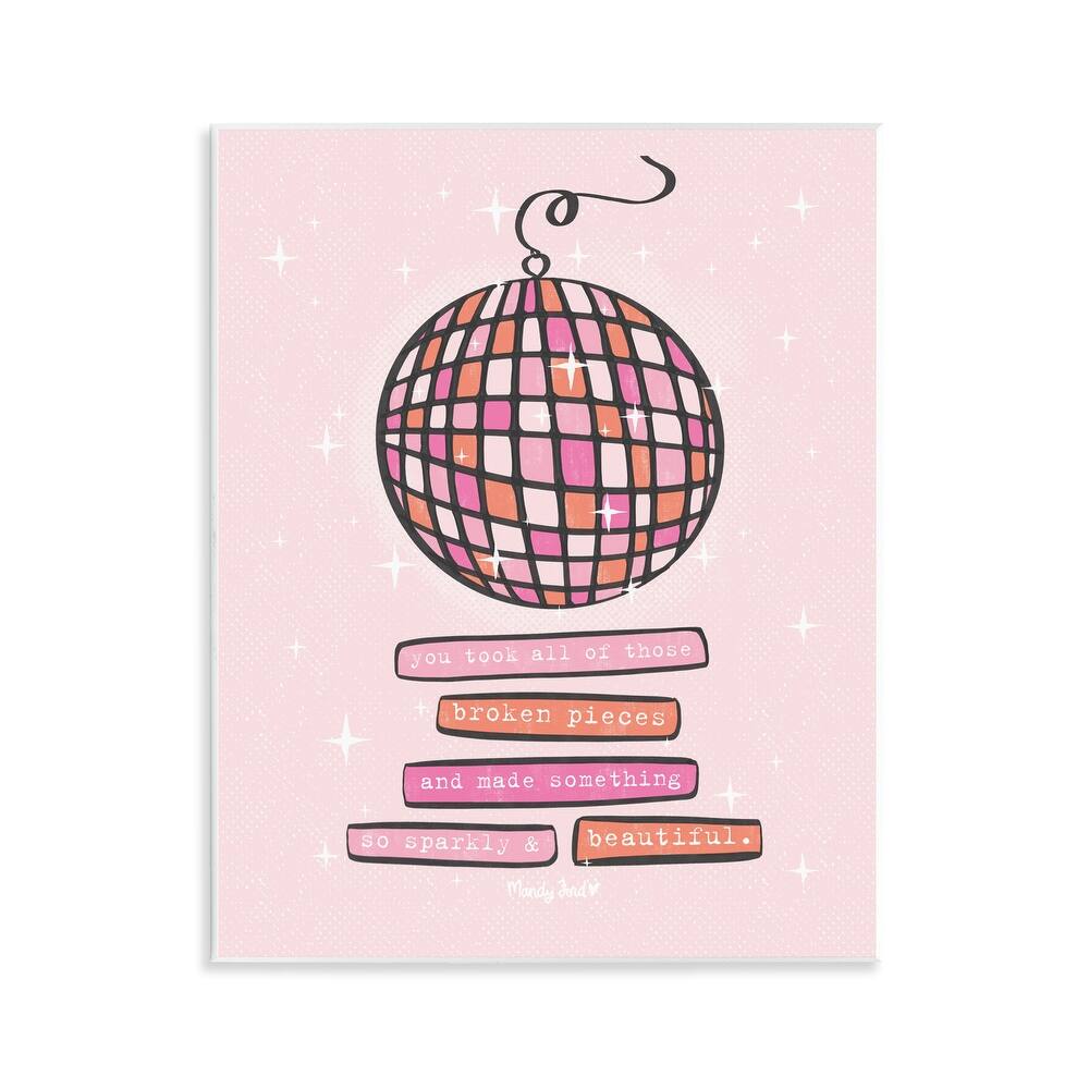 Stupell Sparkly & Beautiful Inspirational Wall Plaque Art Design By Mandy Ford Art + Illustration