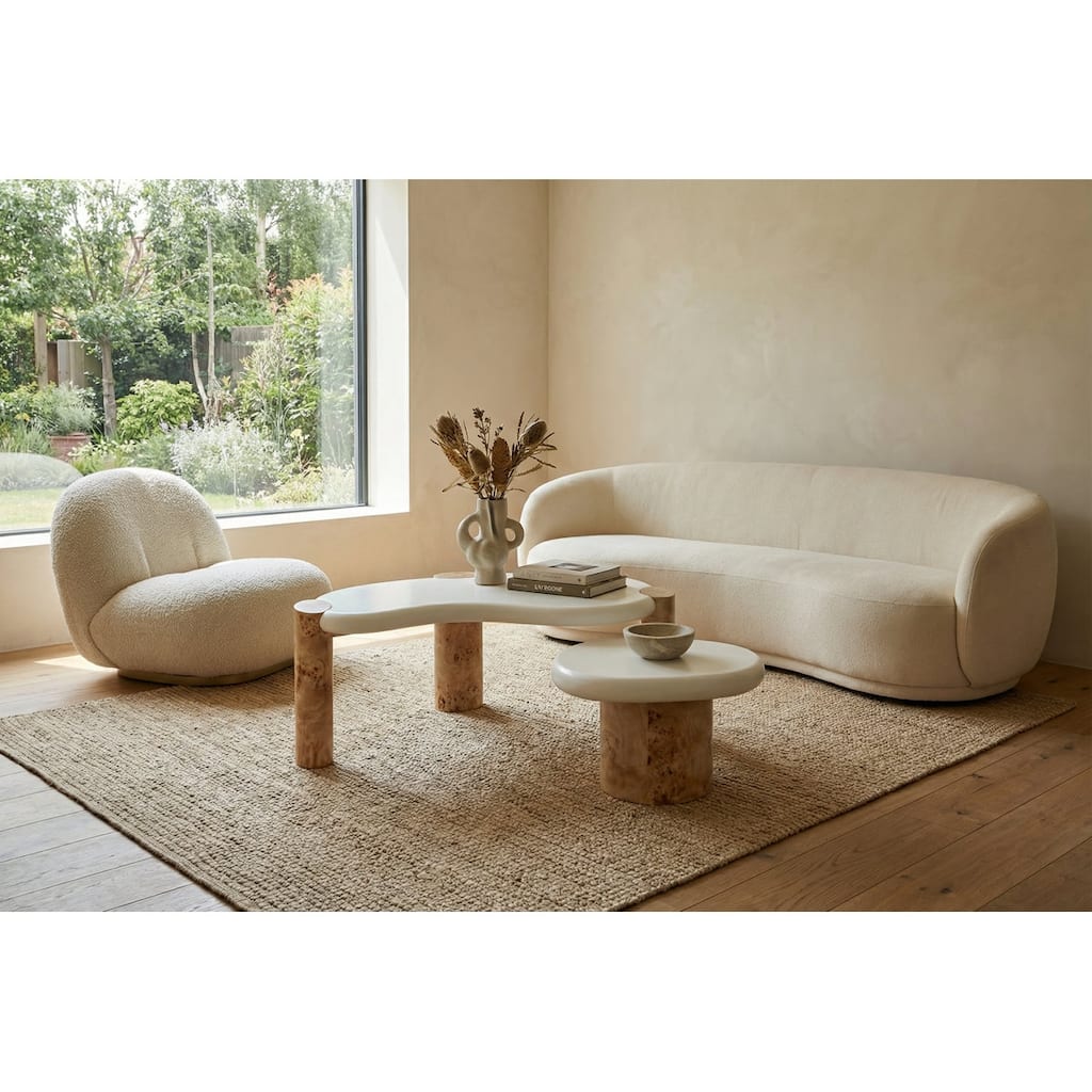 Sasso Aspen Burl Nest Coffee Table Set