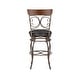 preview thumbnail 6 of 10, Onyx Big & Tall Metal Scroll Swivel Barstool
