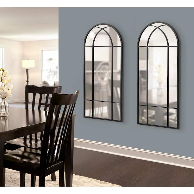 Kate and Laurel Dolbrook Framed Arch Mirror - 19x40