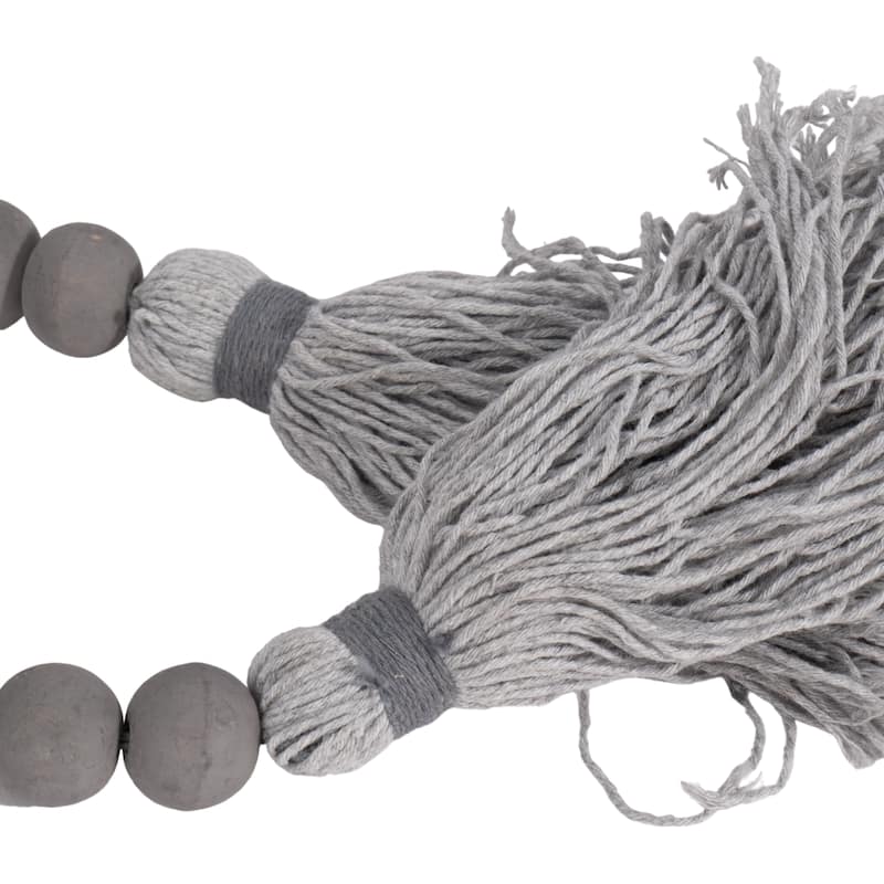 45"Lx1" Diameter Wood Beads, Bohemian Macrame Wall Decor and Home Accent for Living Rooms, Bedrooms - 45" x 1" x 1"
