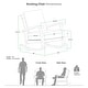 preview thumbnail 32 of 35, Cambridge Casual Leon Teak Outdoor Rocking Chair with Cushion