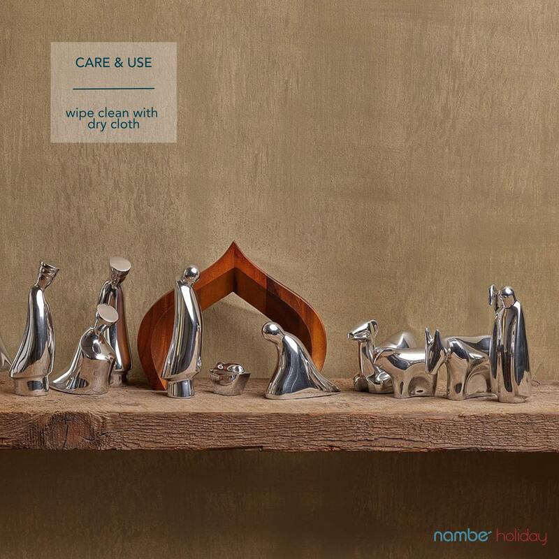 Nambe Nativity Scene Figurines
