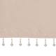 Madison Park Natalie Lightweight Faux Silk Valance with Beads - 50x26"
