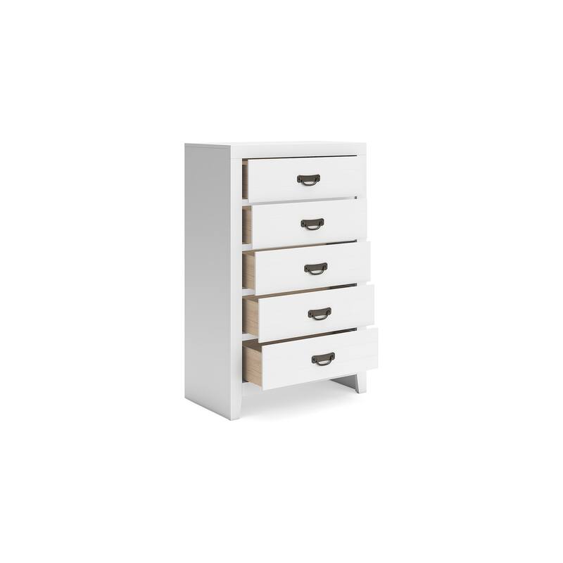 Signature Design by Ashley Binterglen White Chest of Drawers