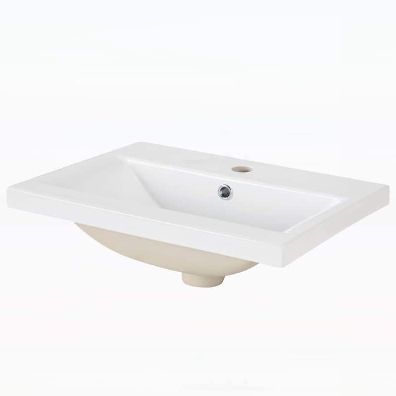 Bathroom Vanity Cabinet with Sink,with Two-tier Shelf,Adjustable Shelf