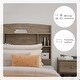 preview thumbnail 17 of 17, Bella Twin Bookcase Headboard, Espresso